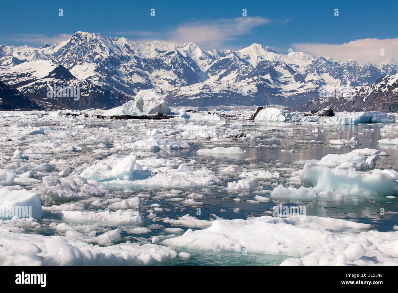 Glacier Columbia, Prince William Sound, Alaska, U.S.A. Stock Photo