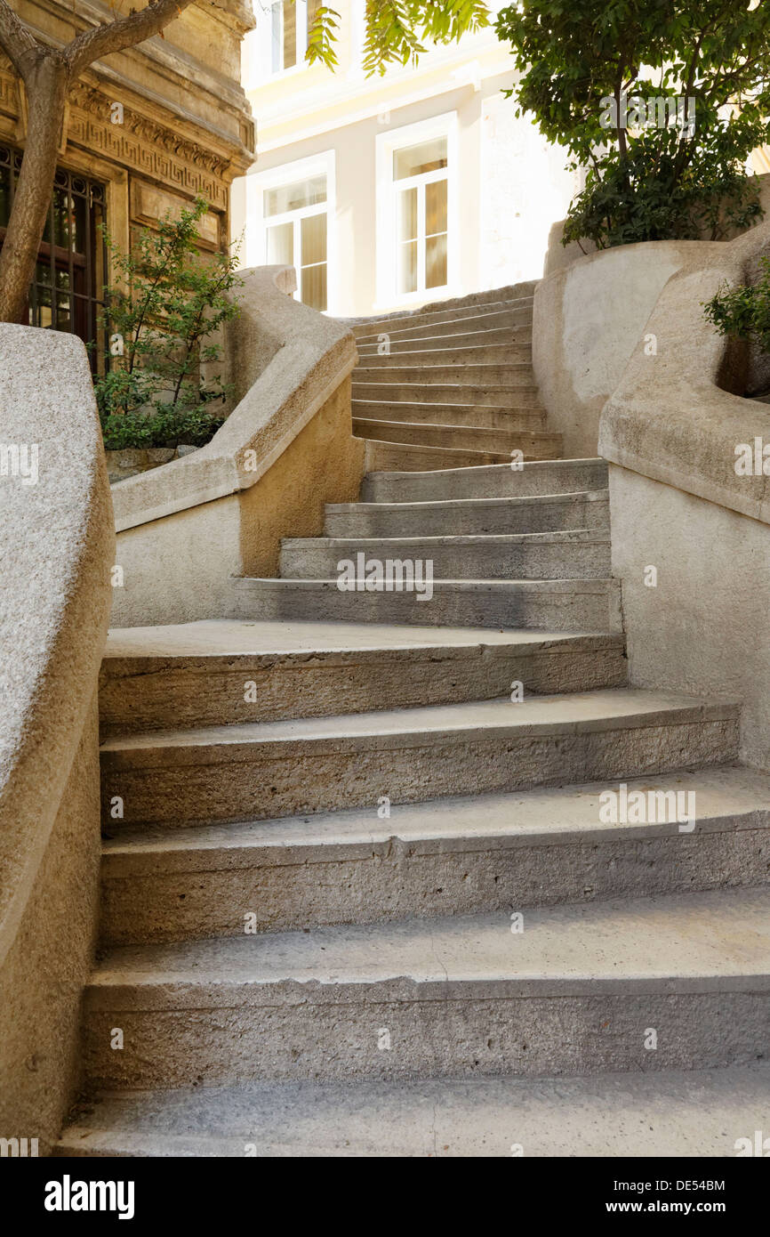 Kamondo Stairs, Galata, Karaköy, Beyoglu, Istanbul, Istanbul Province, Turkey Stock Photo