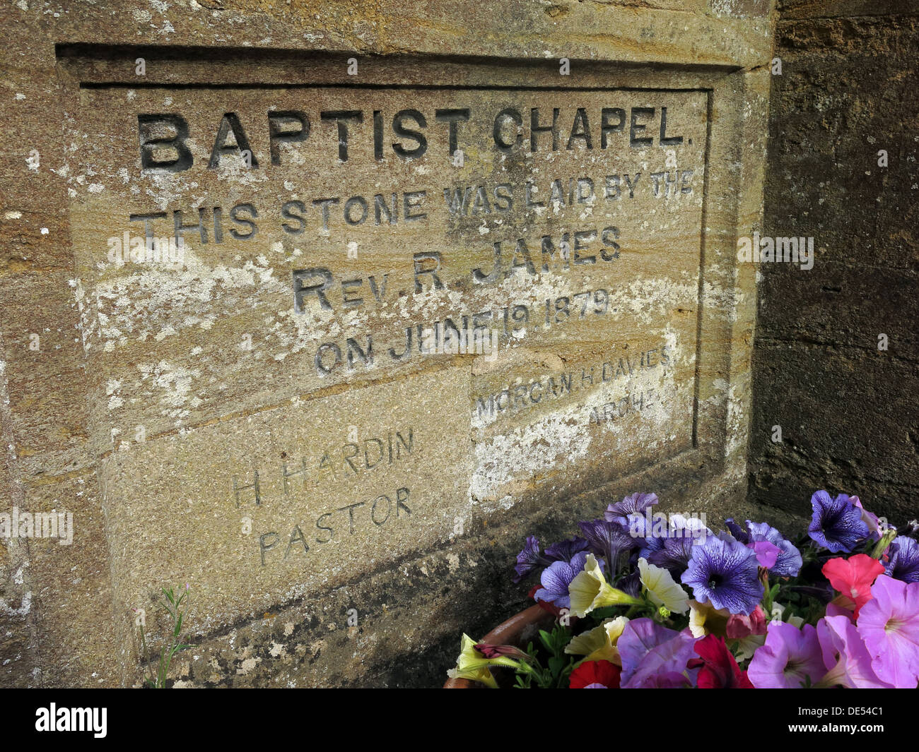 Baptist Chapel Stone, Montecute, Somerset, England, UK Stock Photo
