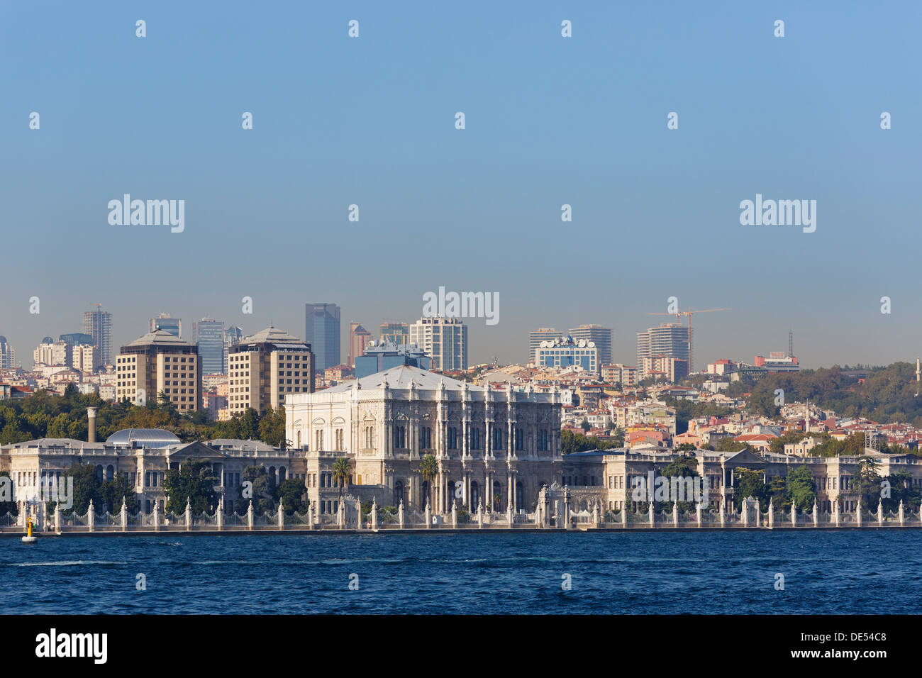 Dolmabahçe Palace, Dolmabahçe Sarayi, seen from the Bosphorus, Beşiktaş