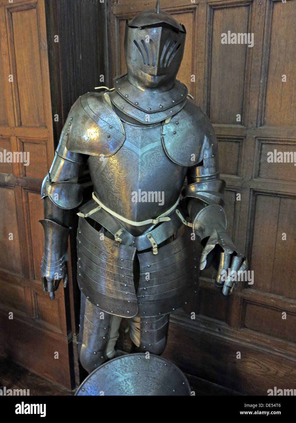English Knights suite of armour Stock Photo
