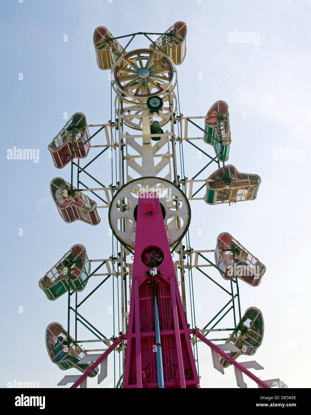 Zipper carnival ride Stock Photo