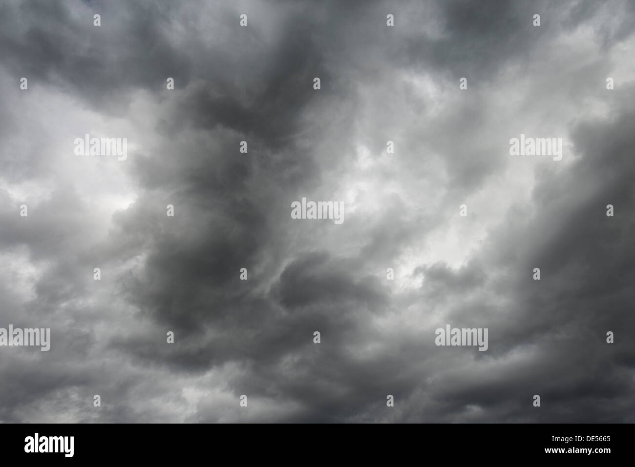 Low hanging dense clouds, rain clouds, Schottisches Hochland, Scotland, United Kingdom Stock Photo