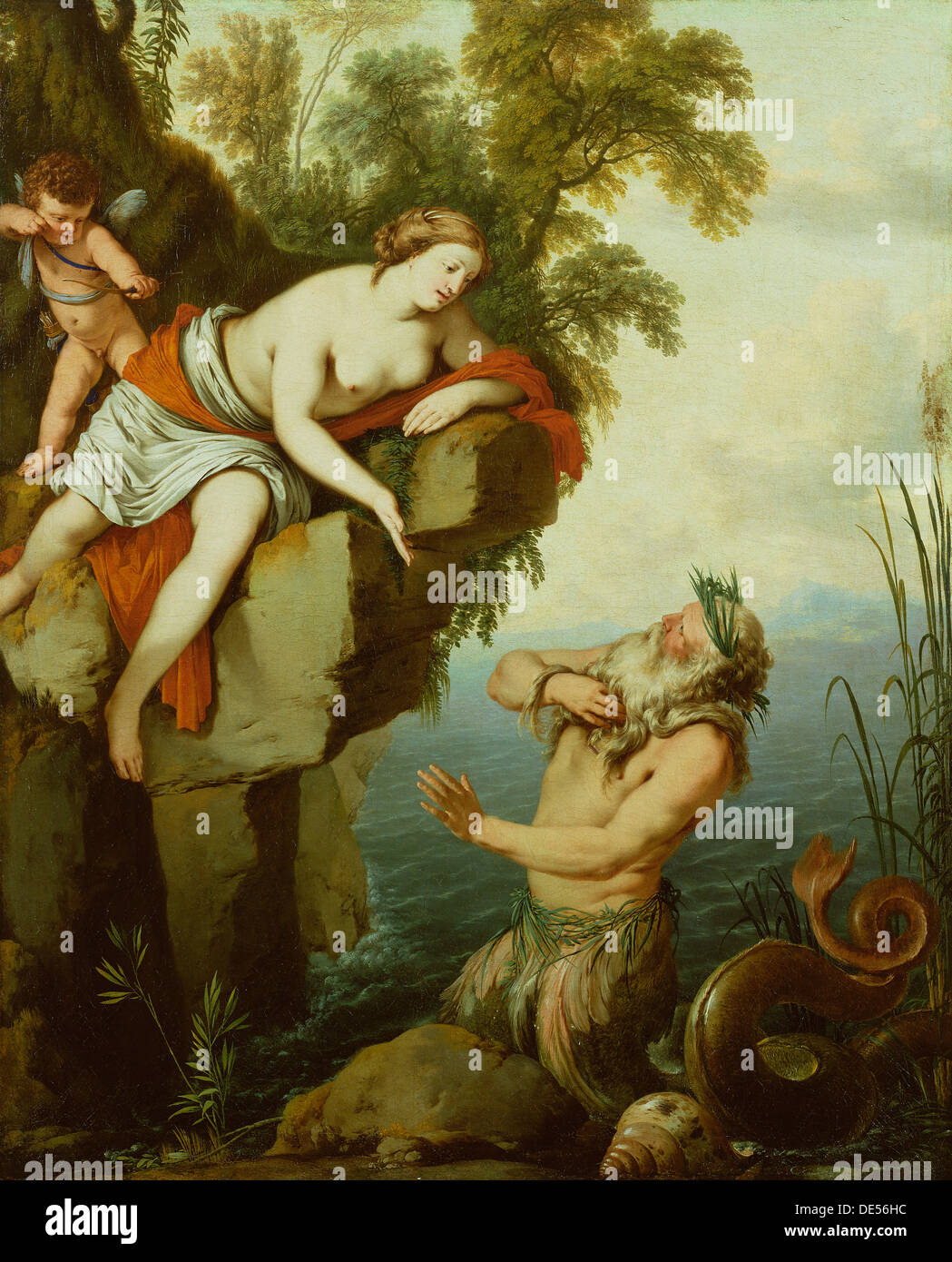 Glaucus and Scylla; Laurent de La Hyre, French, 1606 - 1656; about 1640 - 1644; Oil on canvas Stock Photo
