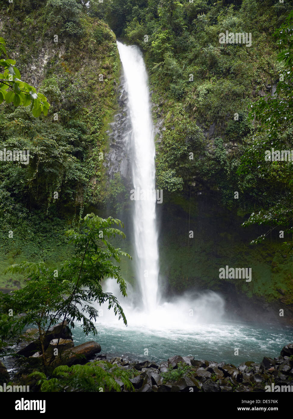 Fortuna Waterfall, La Catarata de la Fortuna, La Fortuna, Costa Rica, Central America Stock Photo