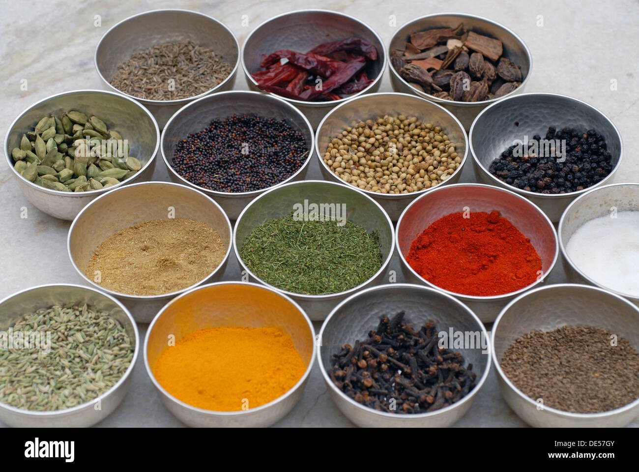 Various Indian spices, Deogarh, Rajasthan, India, Asia Stock Photo Alamy