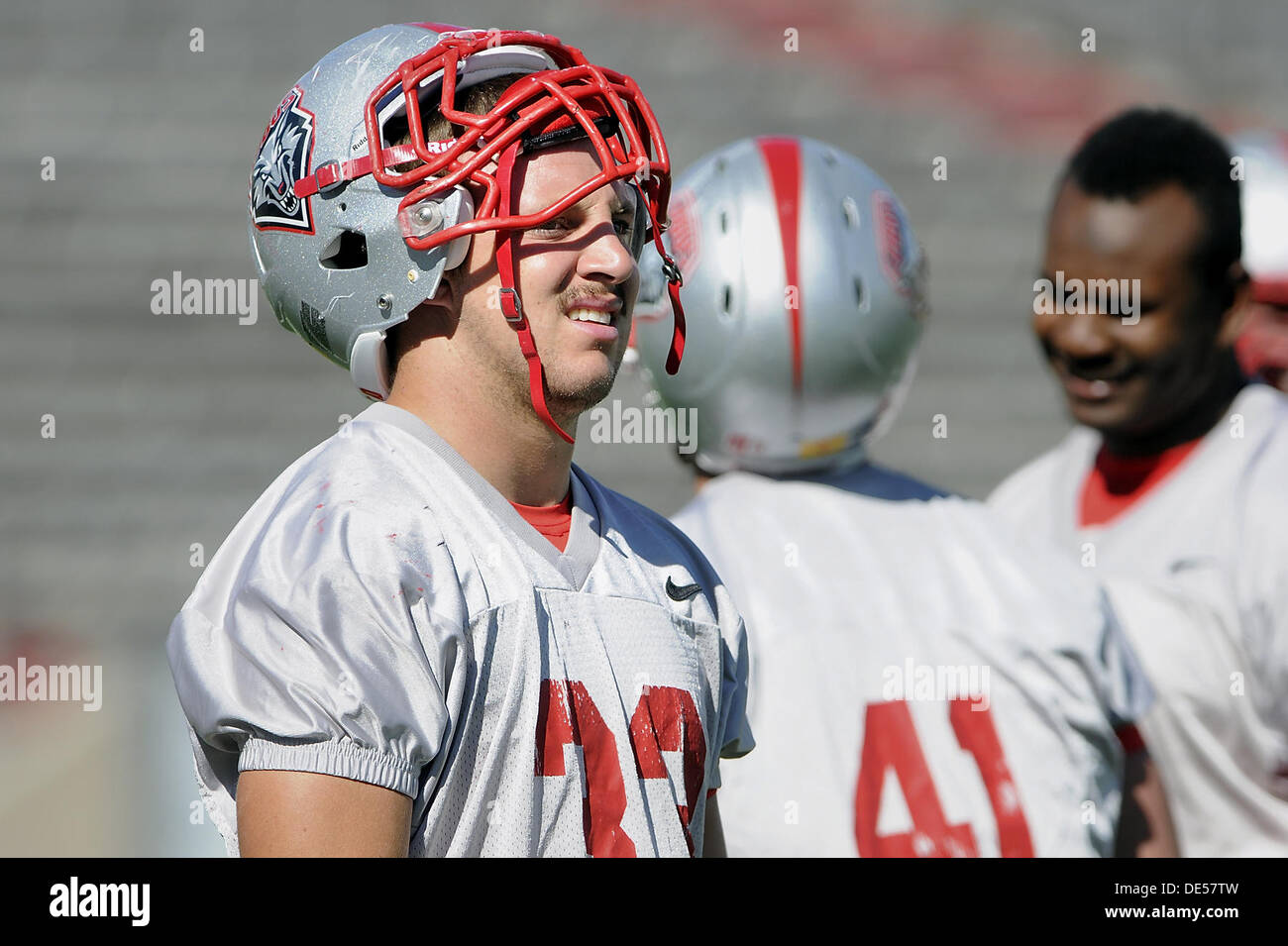 Sept. 11, 2013 - Albuquerque, NM, U.S. - UNM's #33 David Orvick.  Wednesday, Sept. 11, 2013. (Credit Image: © Jim Thompson/Albuquerque Journal/ZUMAPRESS.com) Stock Photo