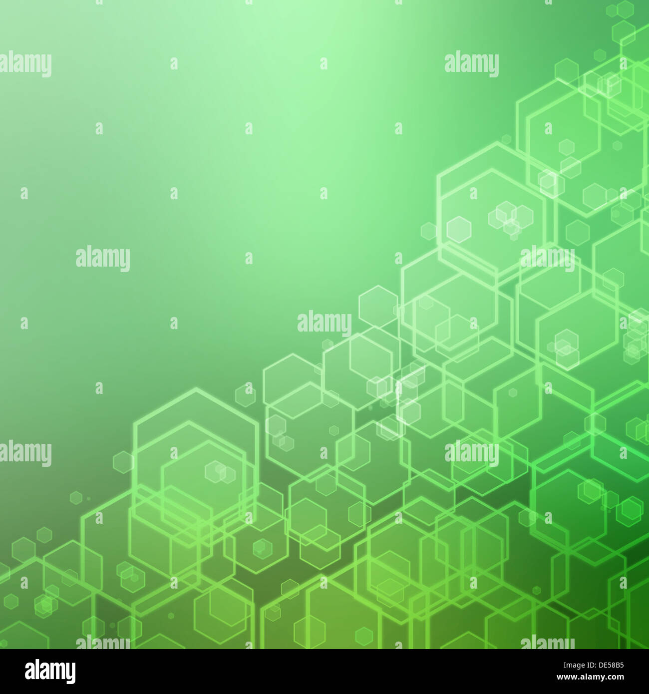Green hexagon bokeh lights hi-res stock photography and images - Alamy