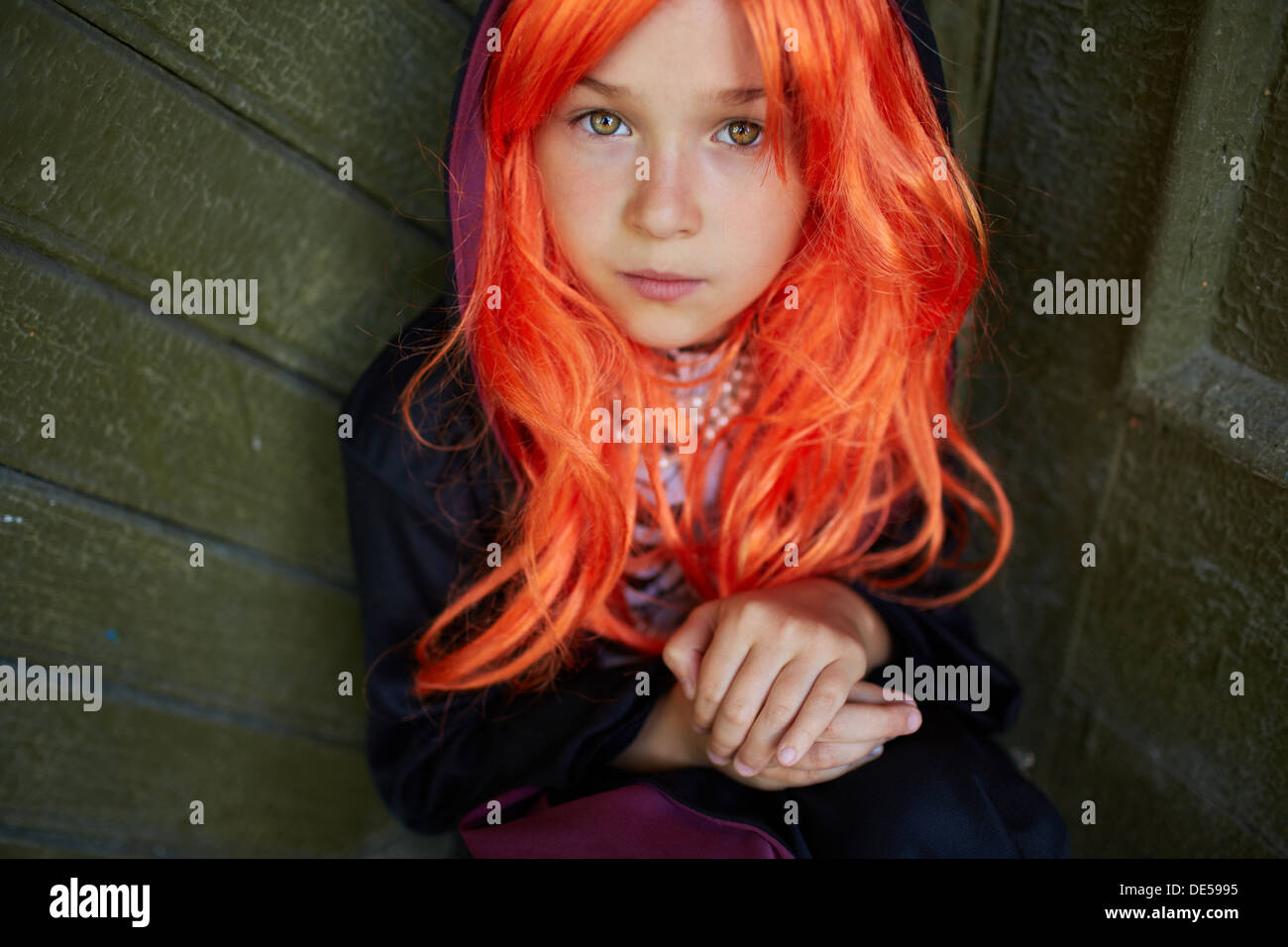 Girl red hair looking camera hi-res stock photography and images - Alamy