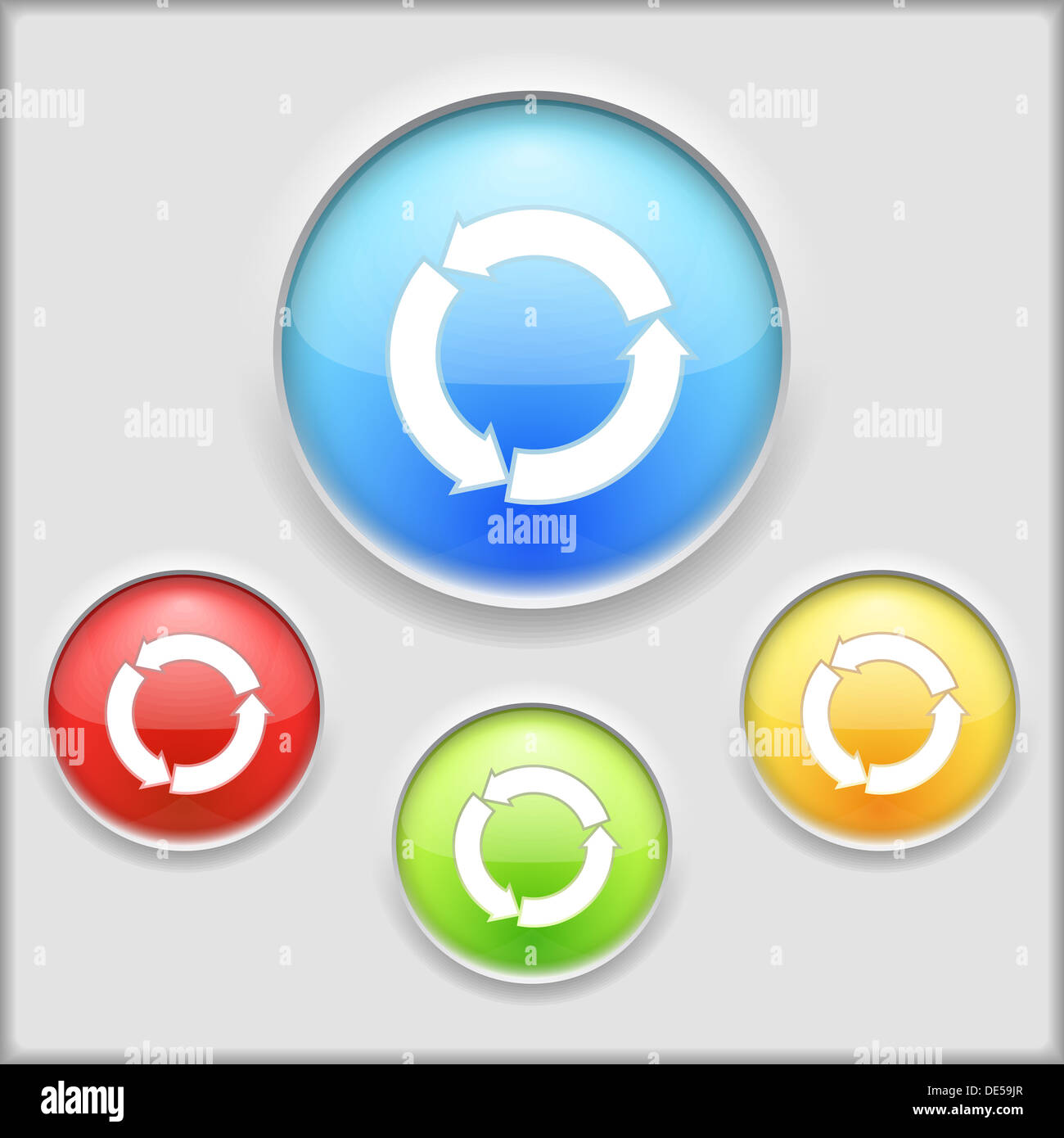 Icon of circular arrows Stock Photo - Alamy