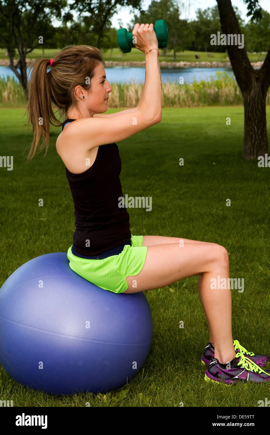 Dumbbell fly hi-res stock photography and images - Alamy