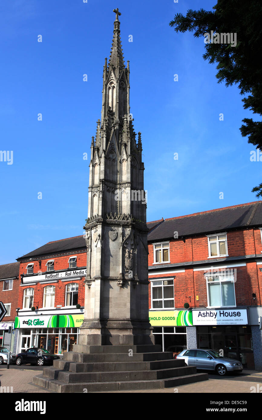 The Loudoun Monument or Queen Eleanor Cross, Ashby de la Zouch town
