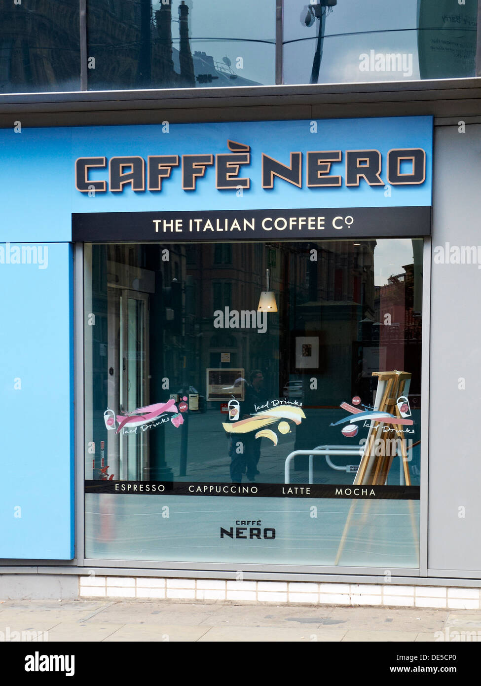 Caffe Nero in Mosley Street Manchester UK Stock Photo