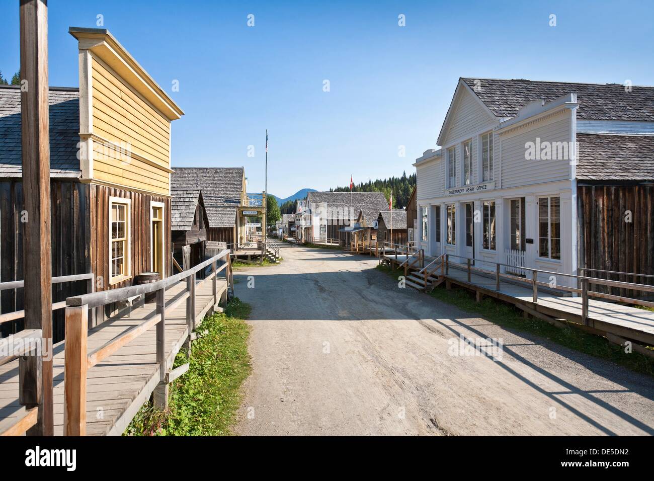 Buildings on main street in the historic village of Barkerville