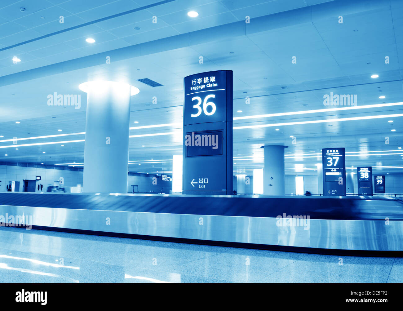 Baggage claim area Stock Photo Alamy