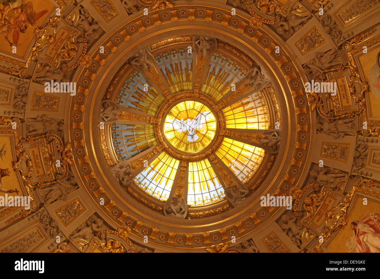 Germany: Inside view of Berlin Cathedral dome Stock Photo