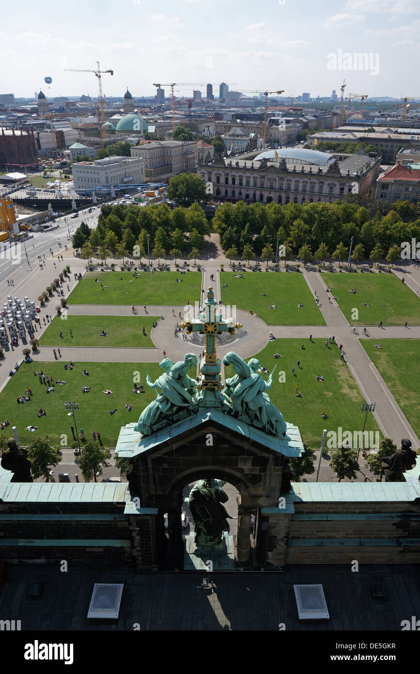 Germany: West view from the roof of Berlin Cathedral (Berliner Dom) Stock Photo