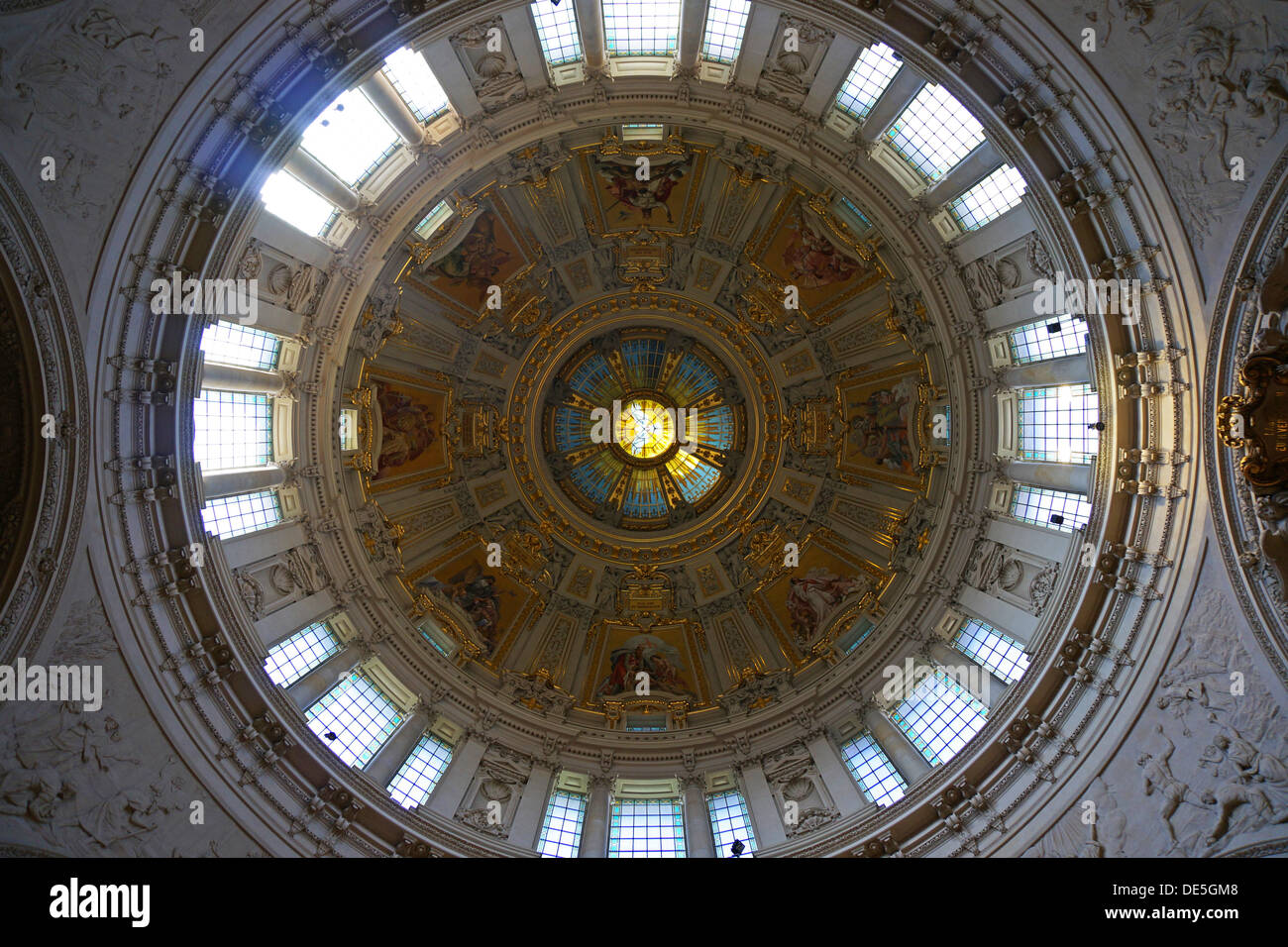 Germany: Inside view of Berlin Cathedral dome Stock Photo