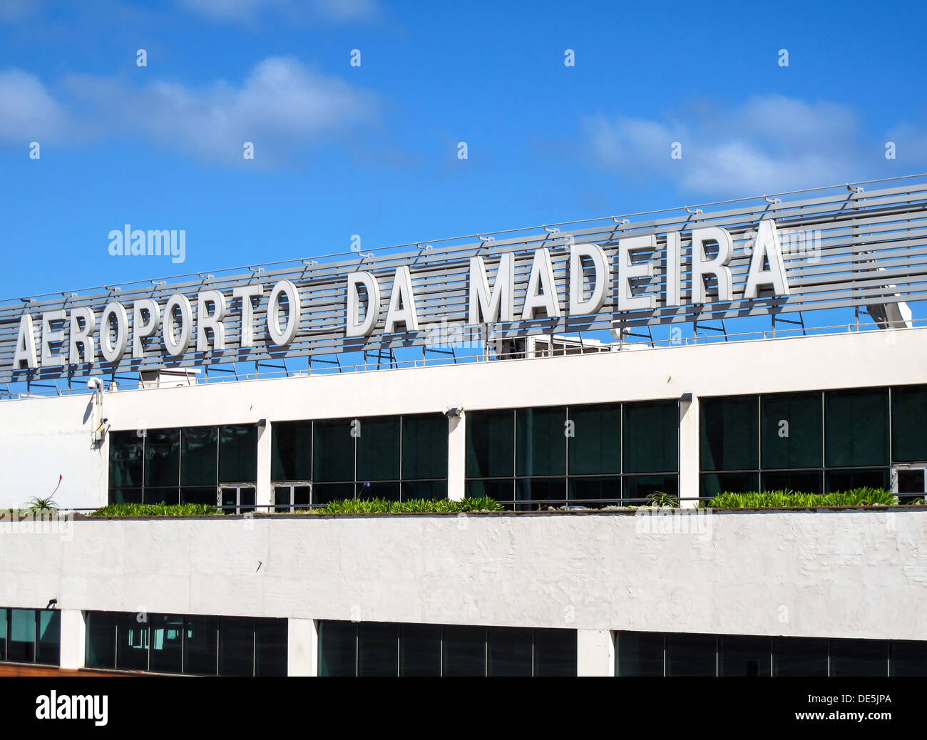 Madeira airport Stock Photo