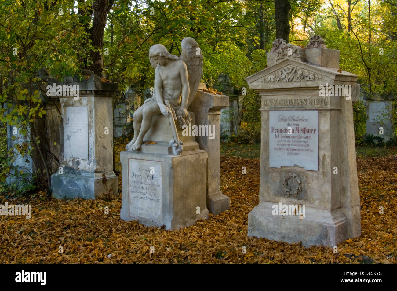 Österreich, Wien III, Sankt Marxer Friedhof, ehemaliger Friedhof, der 1874 geschlossen wurde und heute unter Denkmalschutz steht Stock Photo