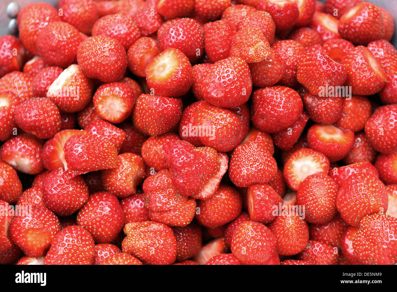 Hannover, Germany, ripe strawberries Stock Photo