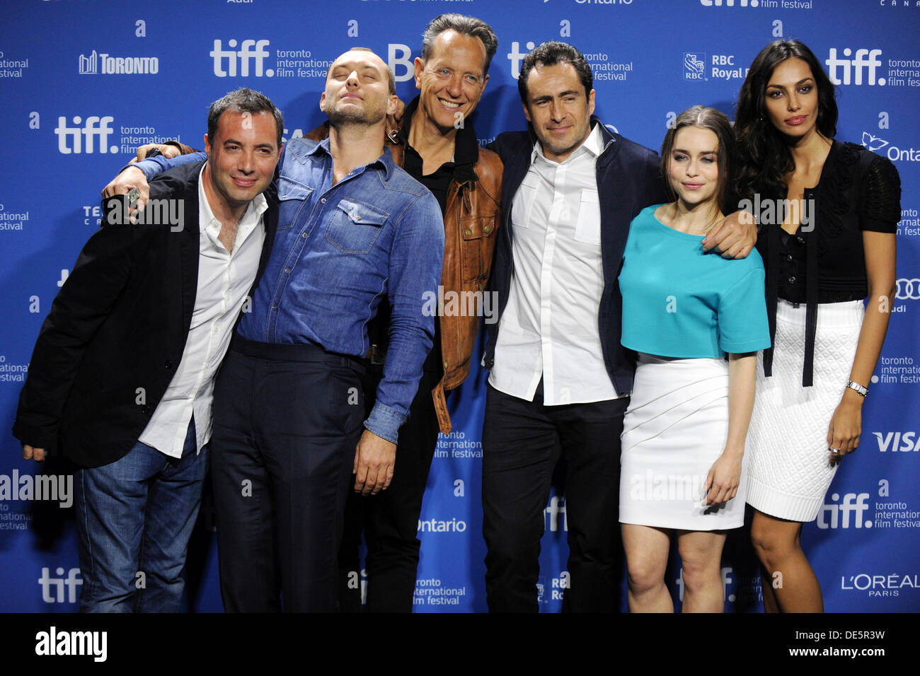 Director Richard Shepard, actor Jude Law, actor Richard E. Grant, actor ...