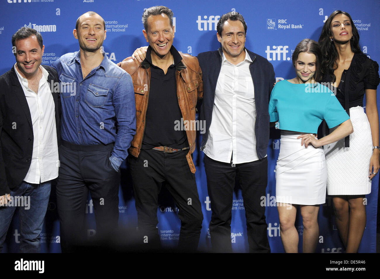 Director Richard Shepard, actor Jude Law, actor Richard E. Grant, actor ...