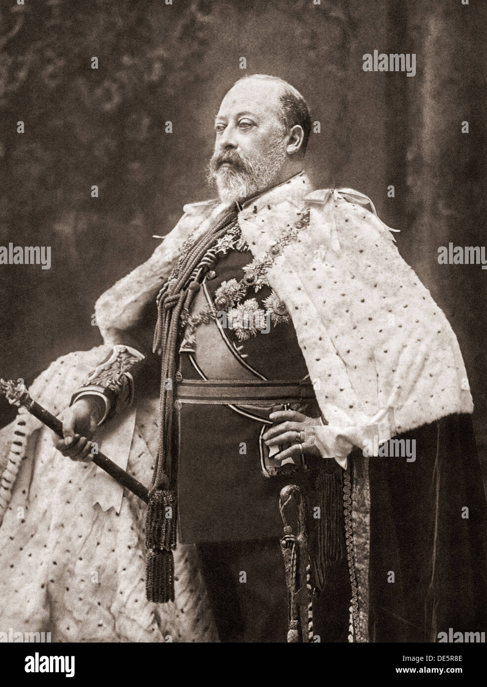 Edward VII , 1841 – 1910. King of the United Kingdom and the British Dominions and Emperor of India. Stock Photo