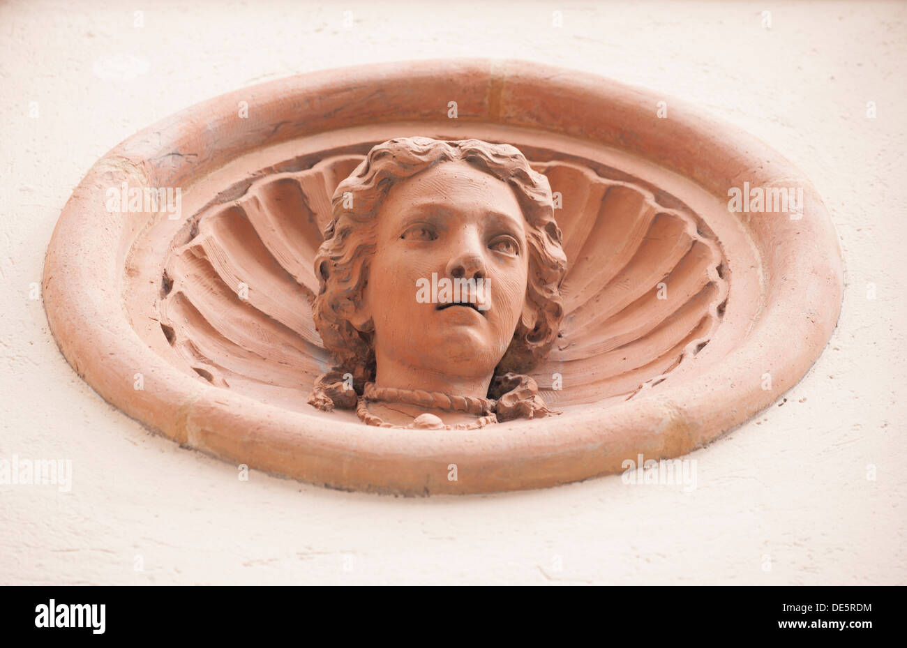 Italian architecture terracotta head statue Stock Photo Alamy
