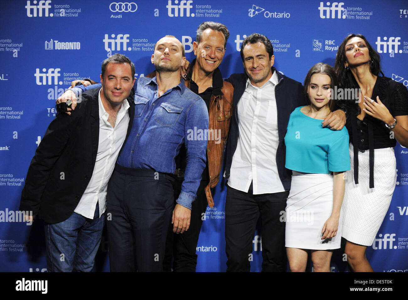 Director Richard Shepard, actor Jude Law, actor Richard E. Grant, actor