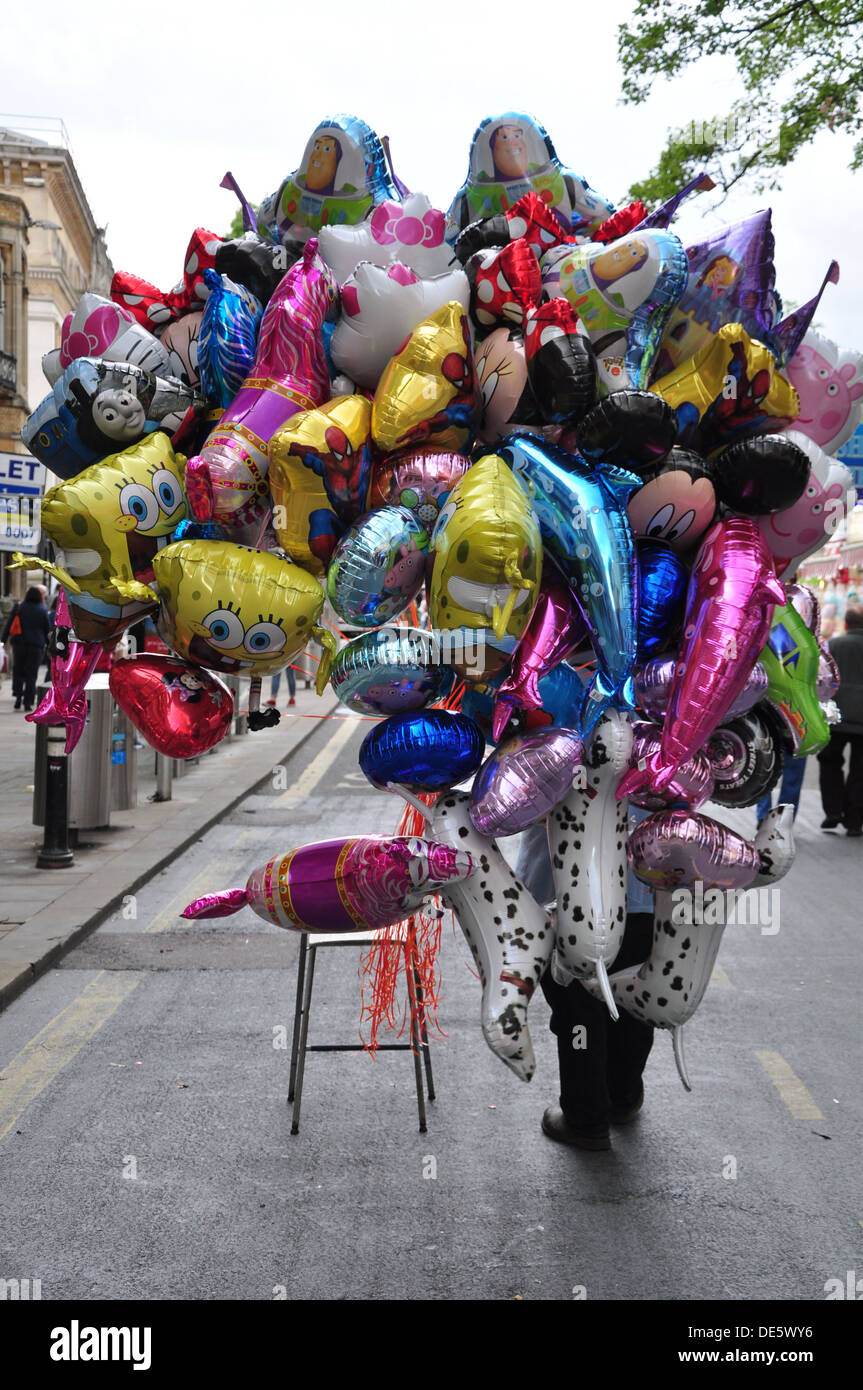 Balloon seller, St. Giles fair, Oxford Stock Photo Alamy