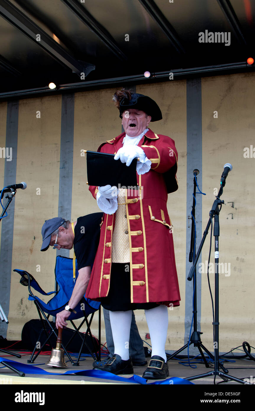 Stow-on-the-Wold town crier Stock Photo