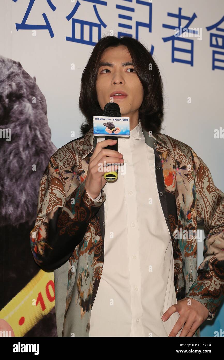 Taipei, China. 10th Sep, 2013. Singer Jam Hsiao attends public activity