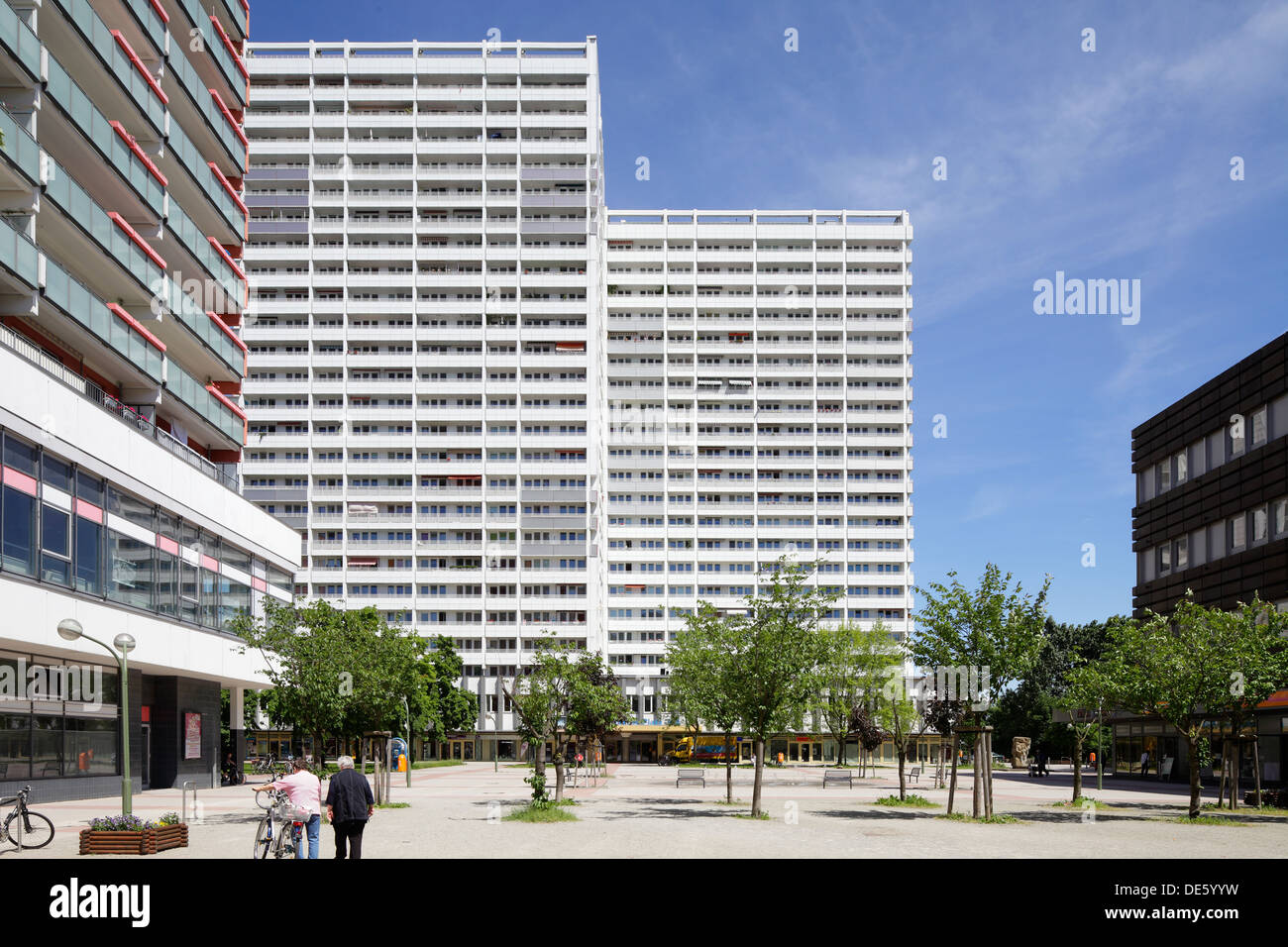 Berlin, Germany, housing estate on Anton Saefkow in Berlin- Fennpfuhl Stock Photo