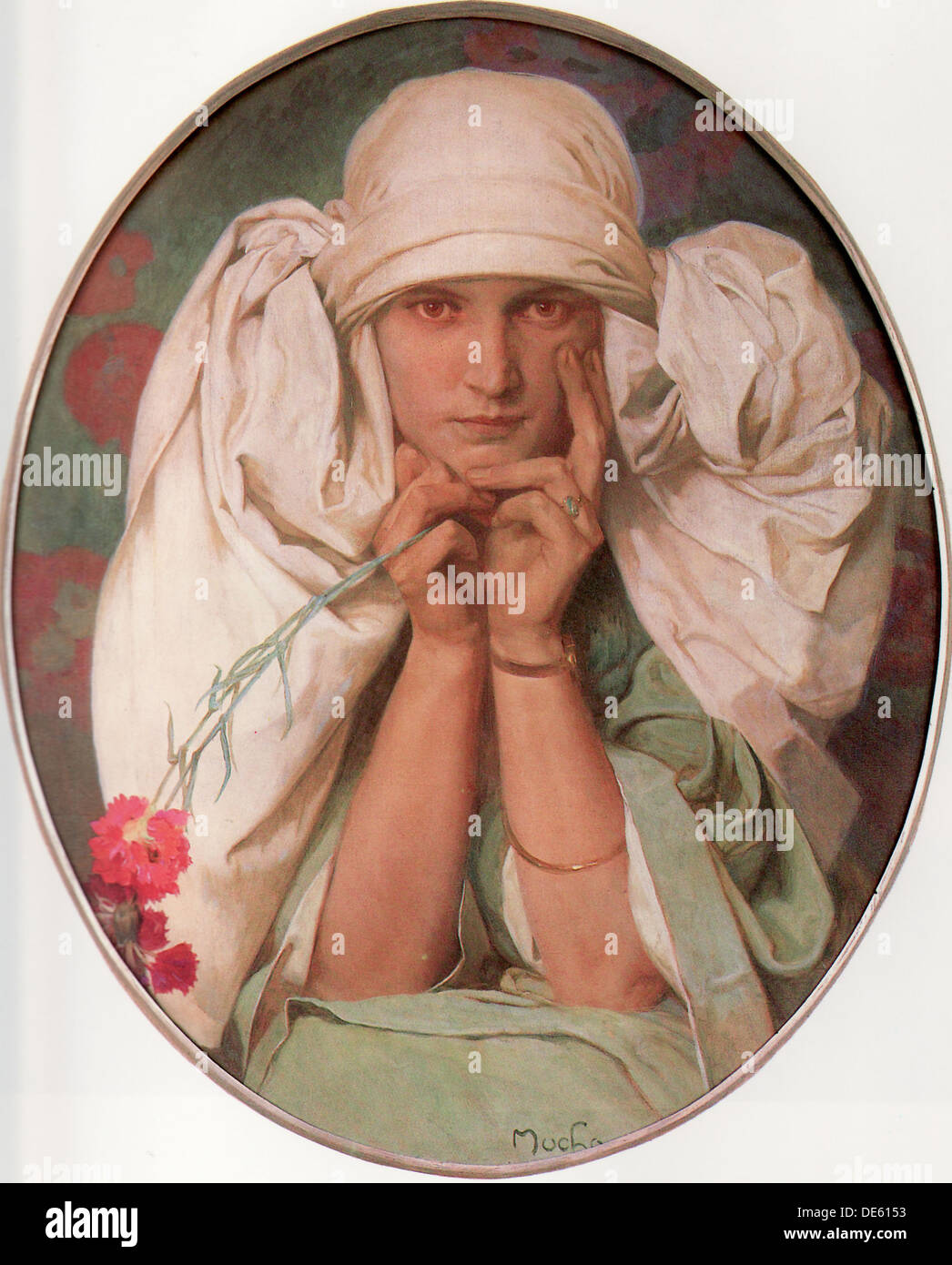 Jaroslava, 1920. Artist: Mucha, Alfons Marie (1860-1939) Stock Photo