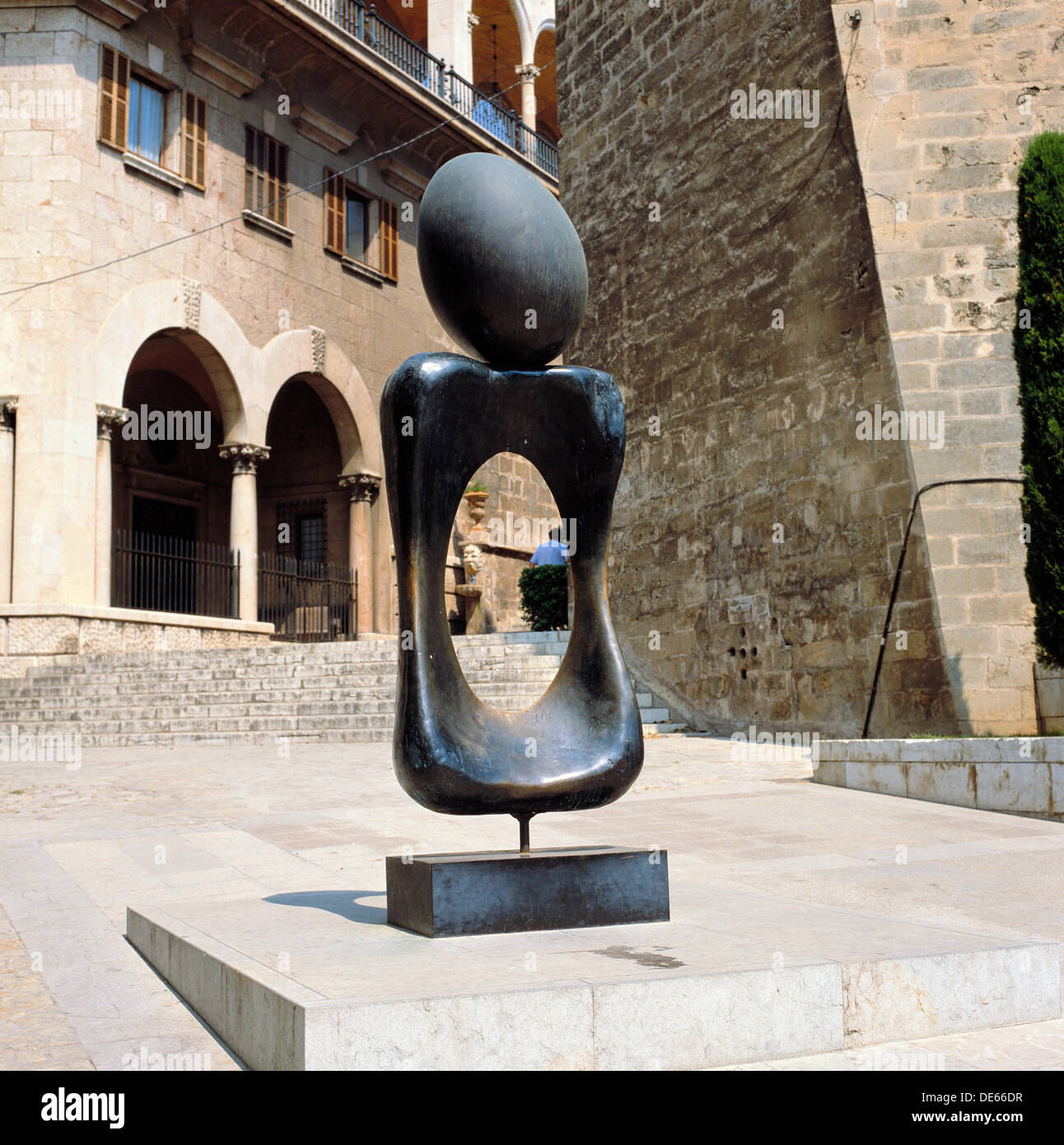 Sculpture by Joan Miro in Hort del Rei gardens, Palma de Mallorca Stock Photo 60373091 Alamy