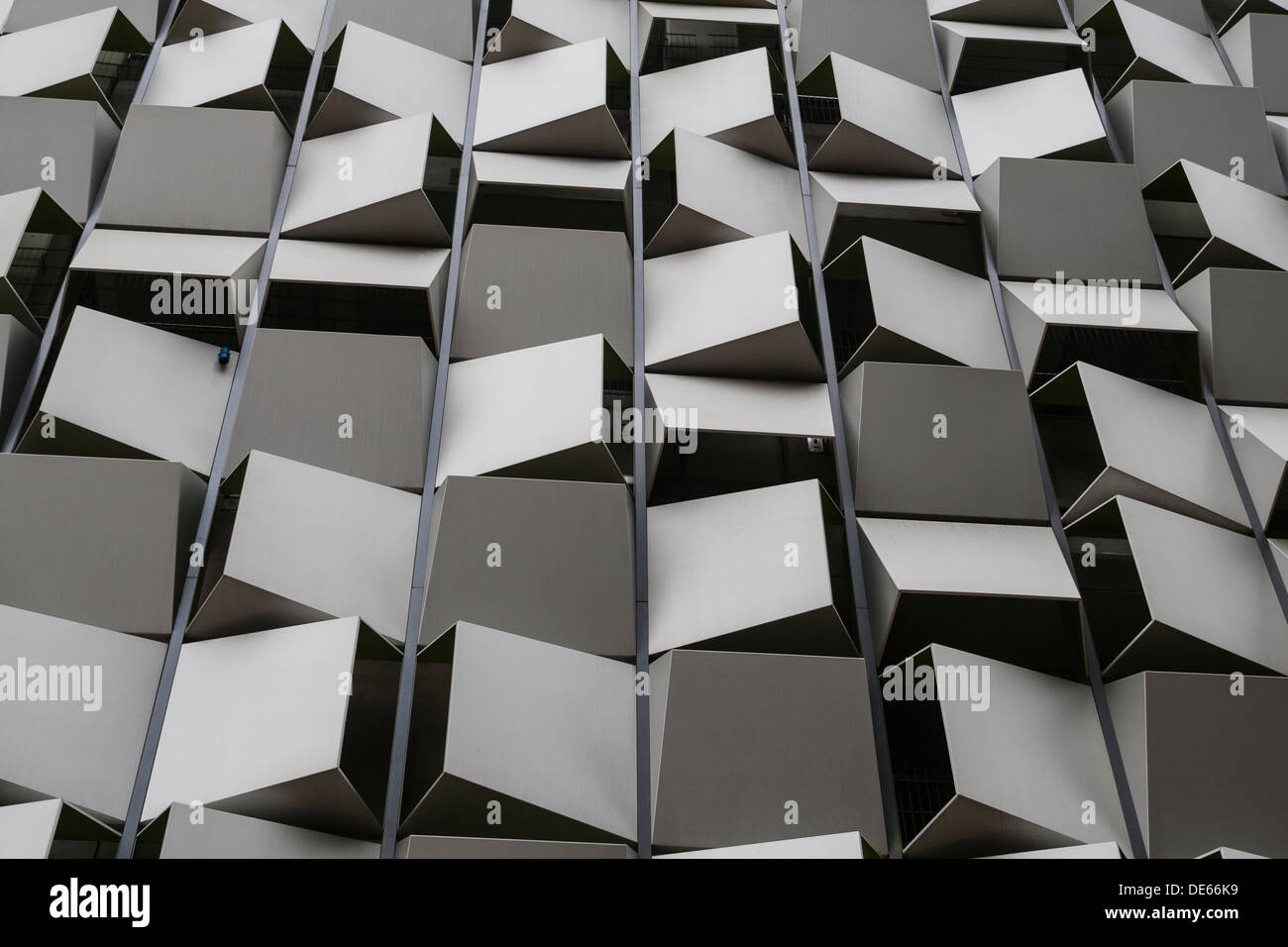 Sheffield architecture Arundel Gate car park (cheesegrater) Stock Photo
