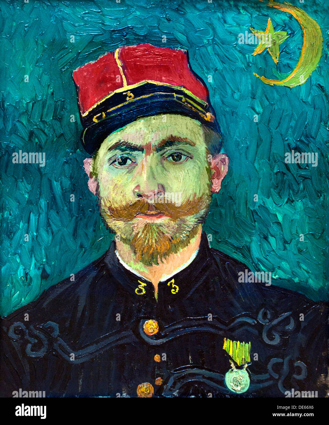 Portrait of Millet  Vincent van Gogh 1853 - 1890  Dutch Netherlands Stock Photo
