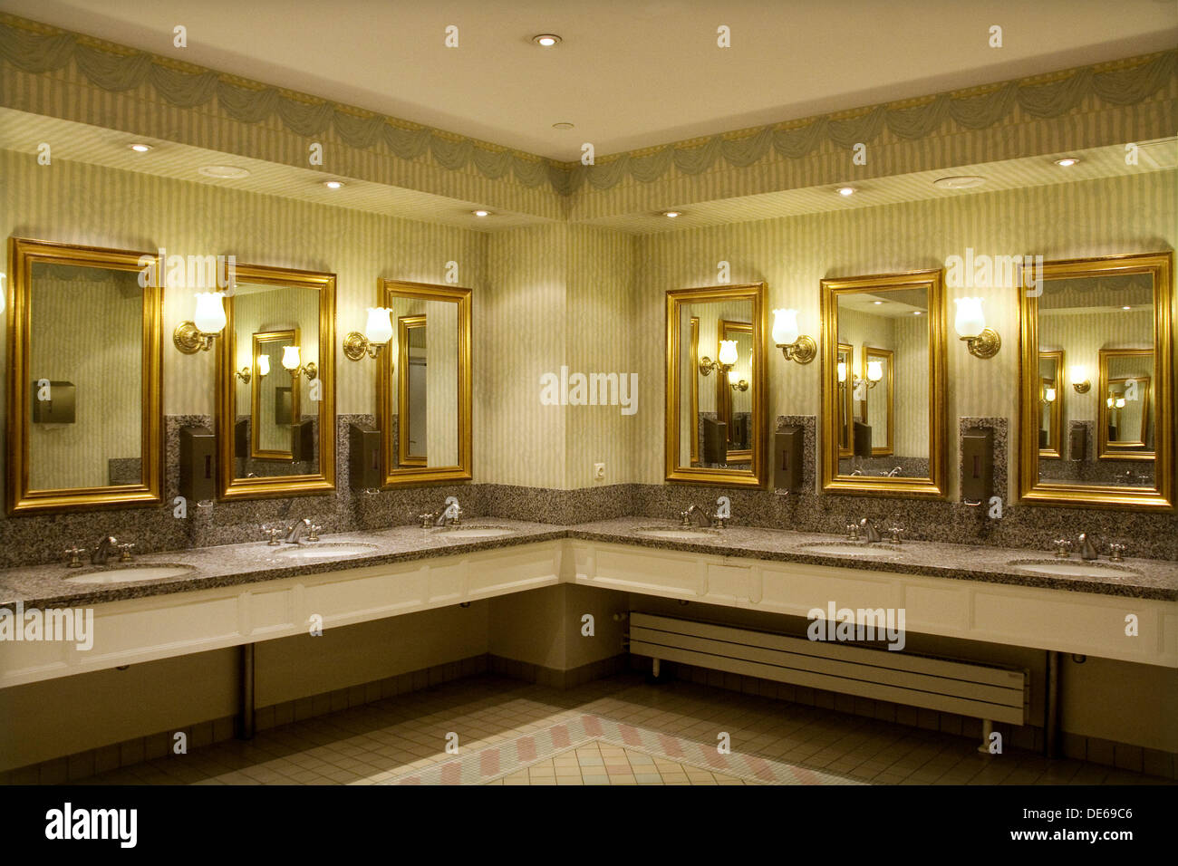 Public toilet in a hotel. France Stock Photo Alamy