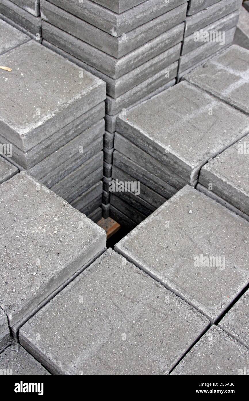 Public pavement, construction material Stock Photo Alamy