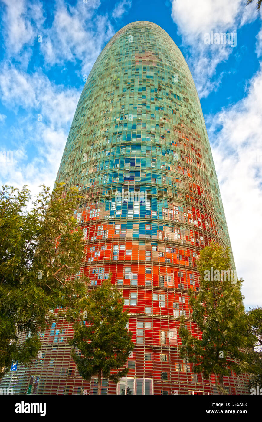 Gehoorzaamheid Uitstroom Bitterheid Agbar Tower, Barcelona, Spain Stock Photo - Alamy