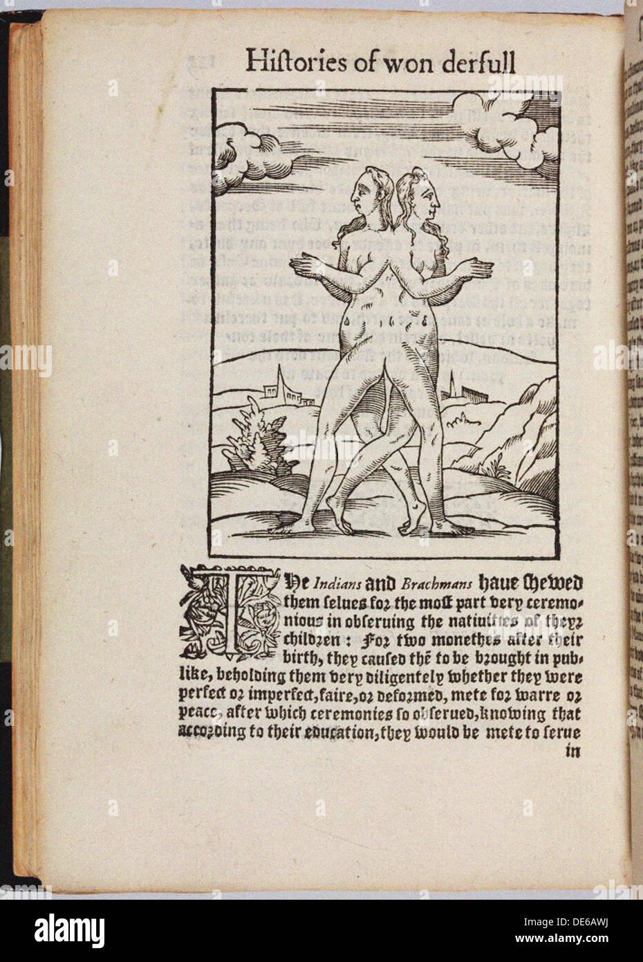 A collection of extraordinary stories (Histoires prodigieuses), 1560. Artist: Boaistuau, Pierre (c. 1520-1566) Stock Photo
