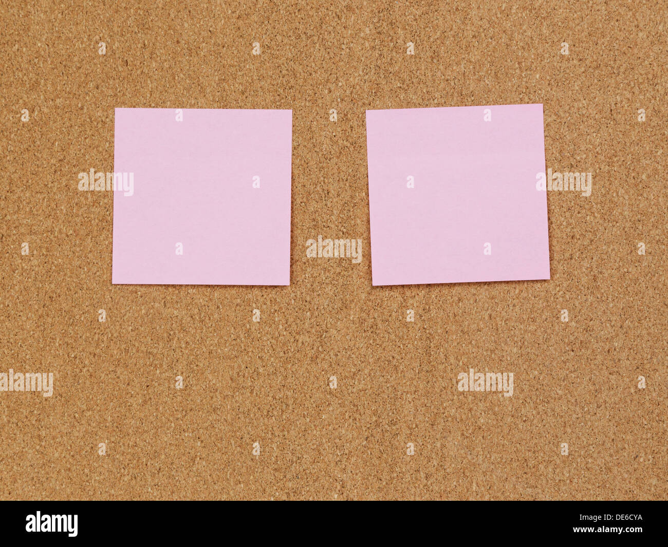 reminder notes on cork board, for info Stock Photo
