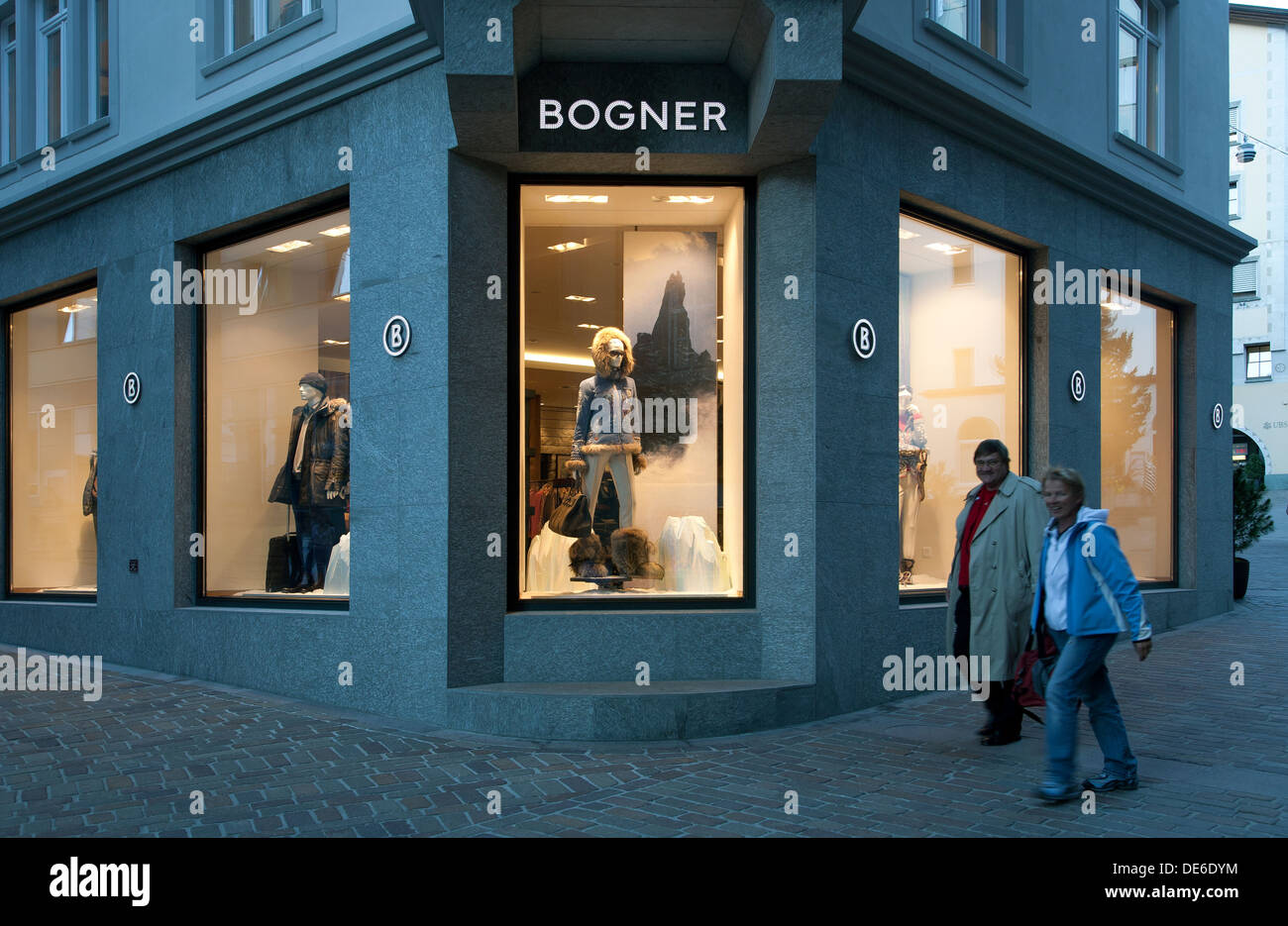 St. Moritz, Switzerland, Bogner boutique in the city center Stock Photo -  Alamy