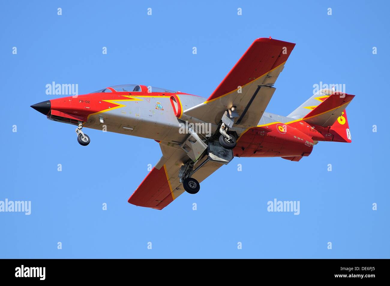 Casa C 101 Aviojet Aircraft Patrulla Aguila Spanish Air Force Aerobatic Team Stock Photo Alamy