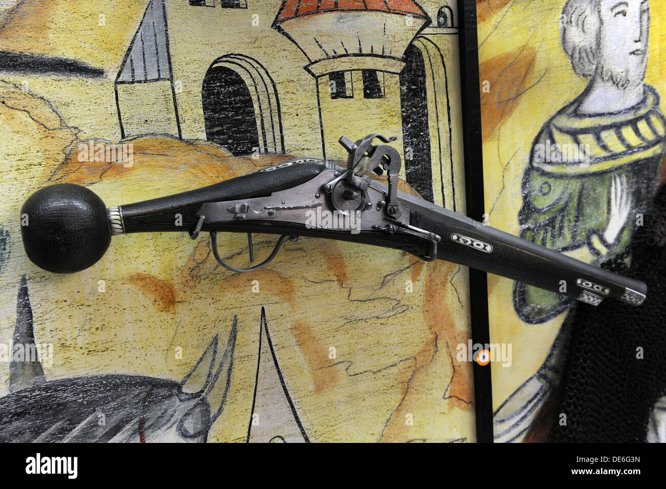 Armament. Modern Age. Gun. 16th century. Museum of History and Navigation. Riga. Latvia. Stock Photo