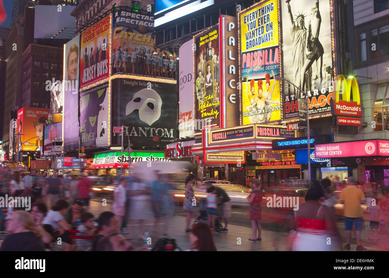 TIMES SQUARE MIDTOWN MANHATTAN NEW YORK CITY USA Stock Photo