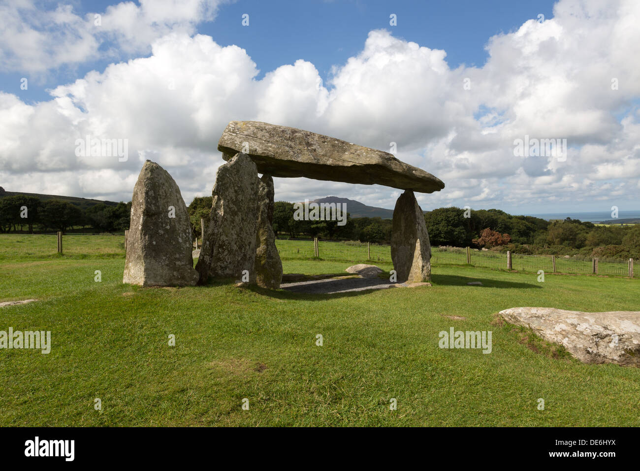 Pentre Ifan Neolithic Burial Chamber Stock Photo