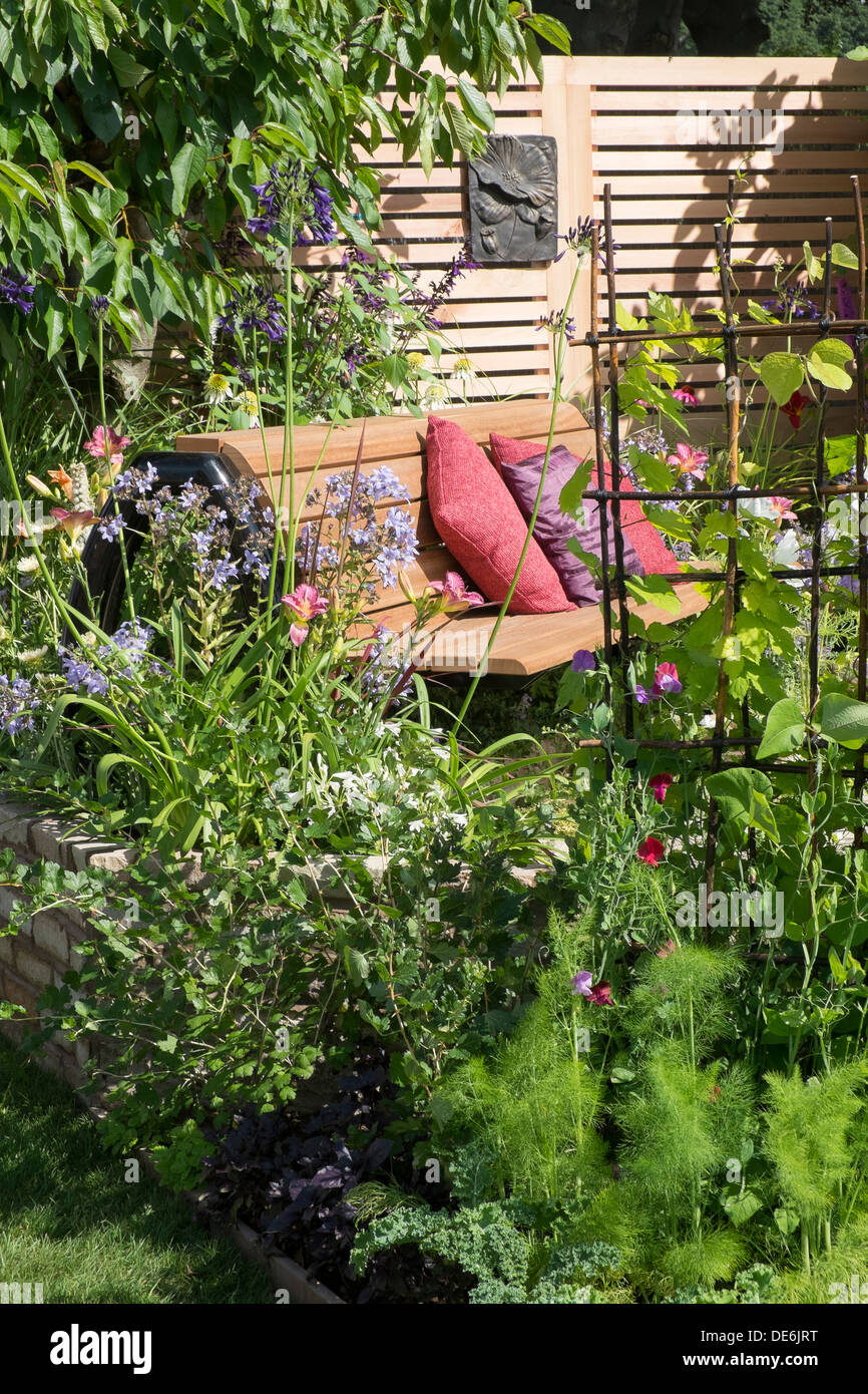 England, Cheshire, Tatton, RHS Show, garden design Stock Photo
