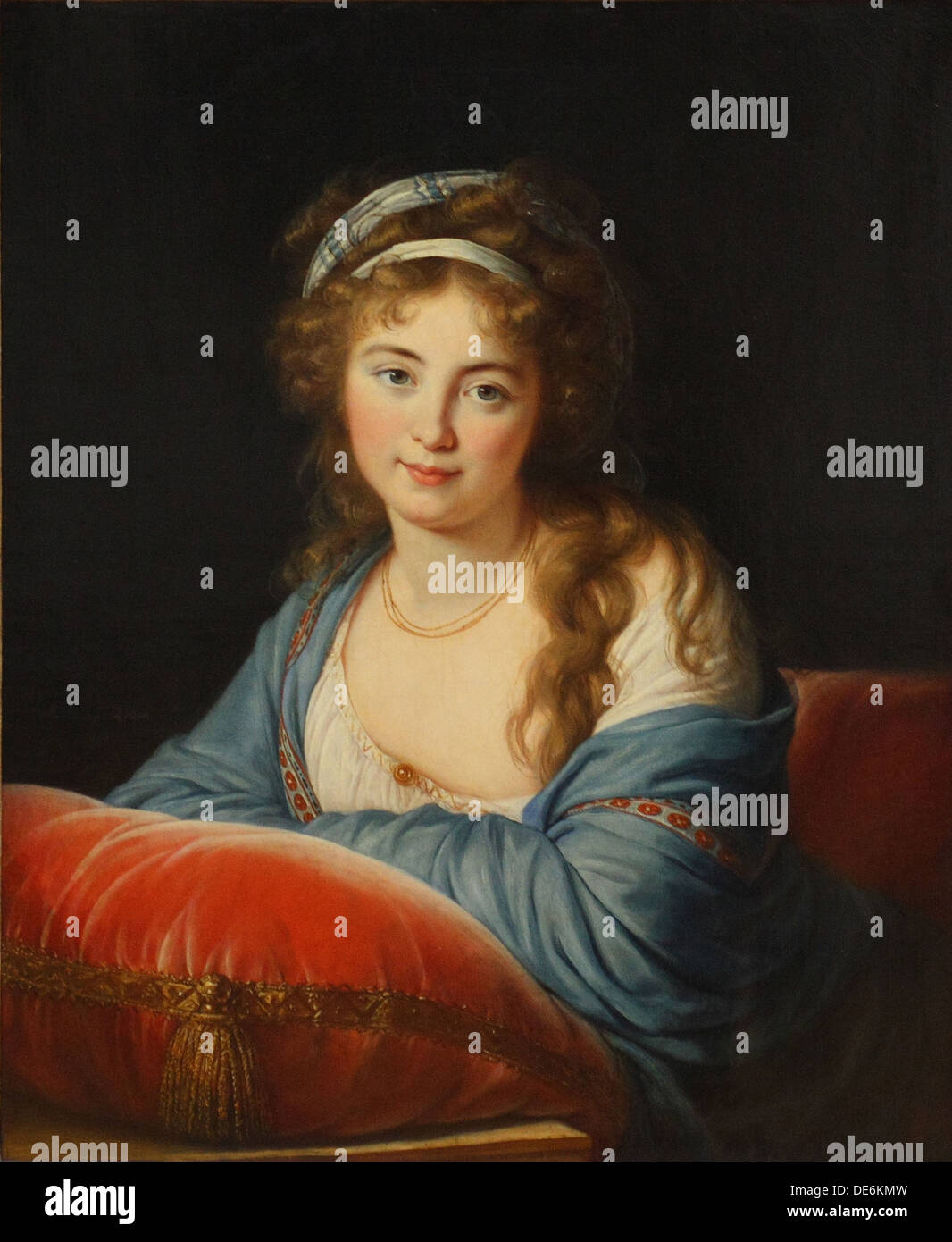 Portrait of Countess Yekaterina Skavronskaya, née von Engelhardt (1761-1829), 1796. Artist: Vigée-Lebrun, Marie Louise Elisabeth (1755-1842) Stock Photo